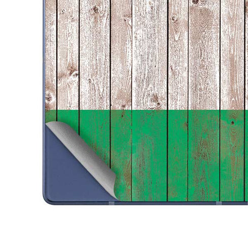 Ireland Flag Dark Wood Galaxy Z Fold6 Skin
